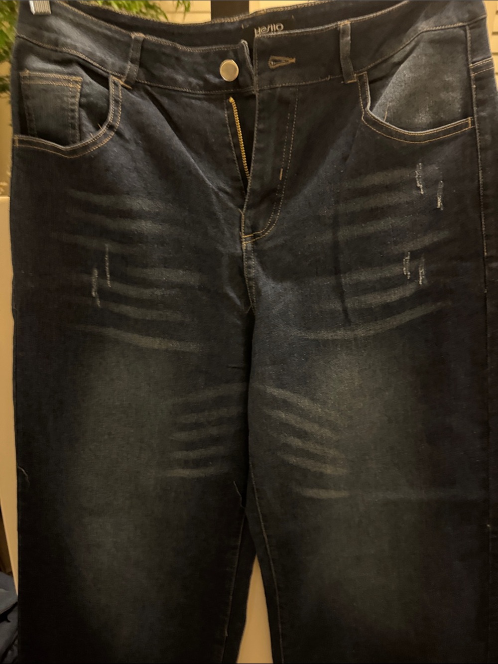 Hello Bello-Classic Dark Wash Women’sJeans - Dark Blue